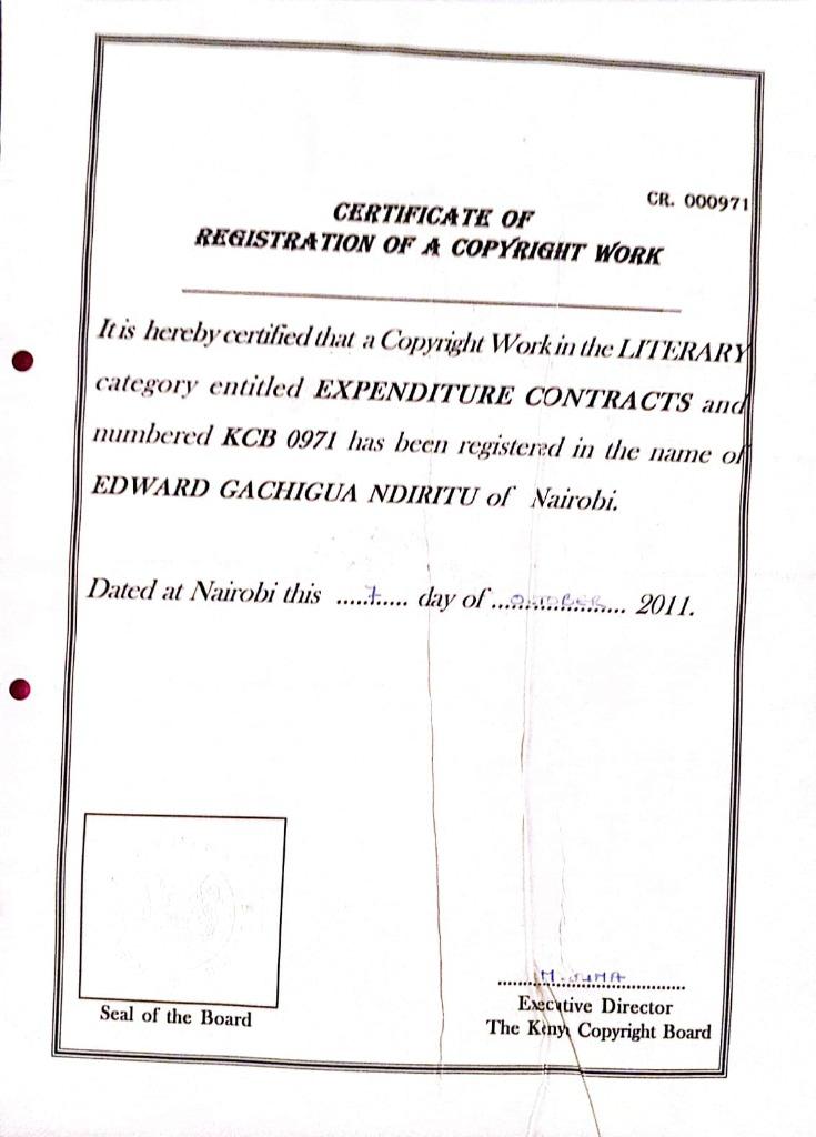 Expenditure Contracts