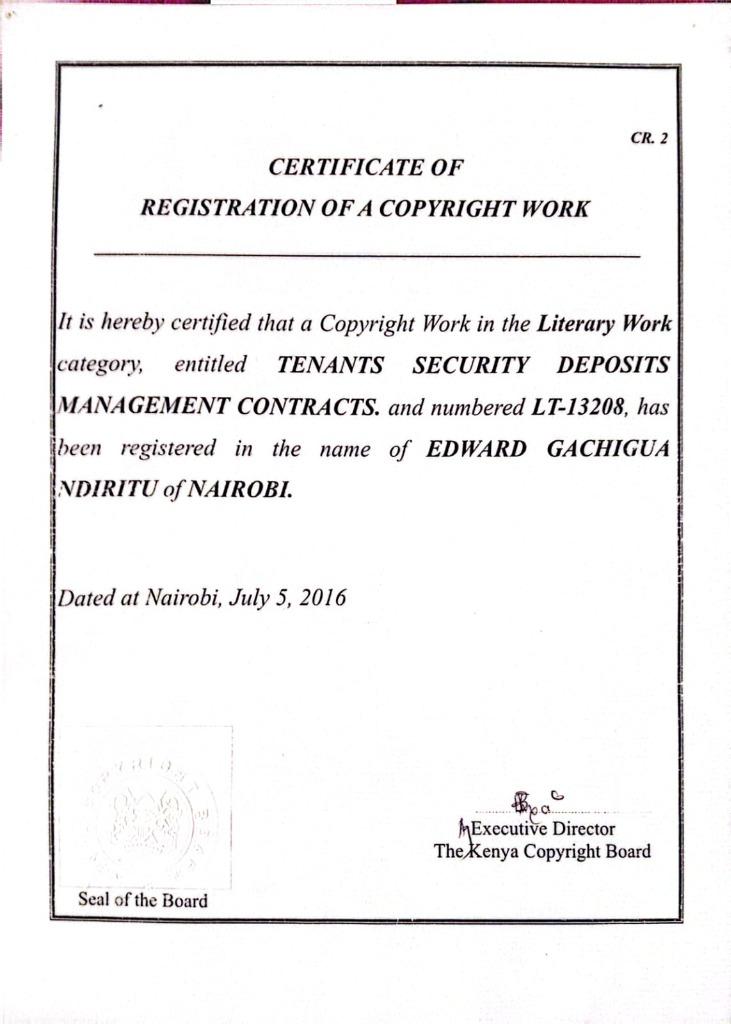 Tenants Security Deposits